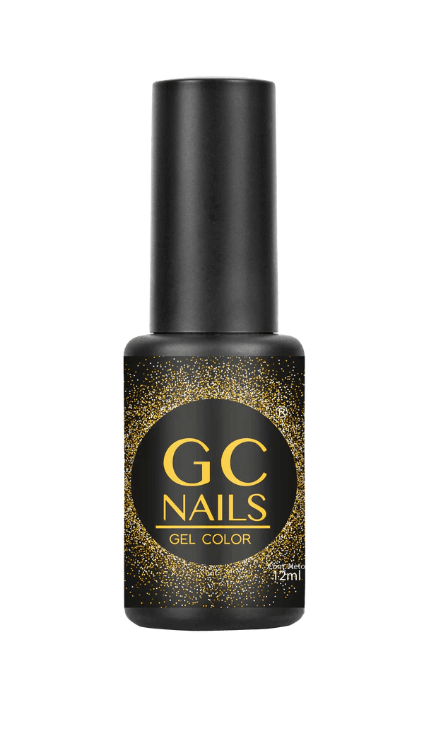  FANTASTIC GEL glitter DORADO (Uso exclusivo uña acrilica) GC NAILS