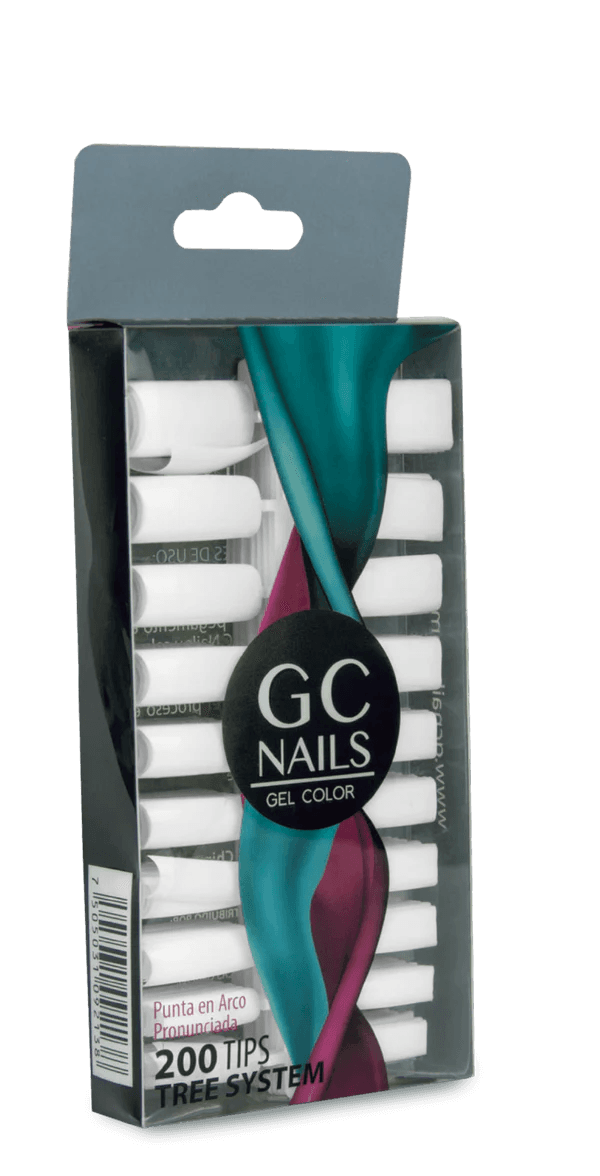 GC Tips 200 pz TREE SYSTEM blanco GC NAILS