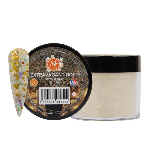Polvo acrilico 2oz EXTRAVAGANT GOLD