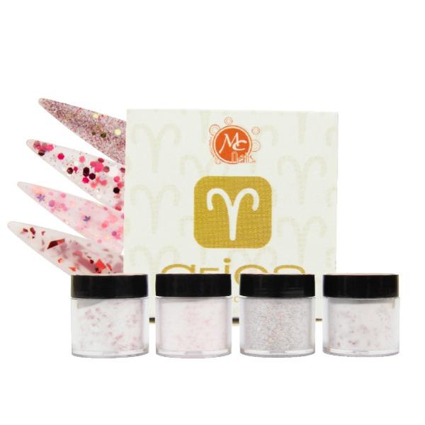 Mc caja de polvo acrilico zc aries valiente 4pz/7gr MC NAILS