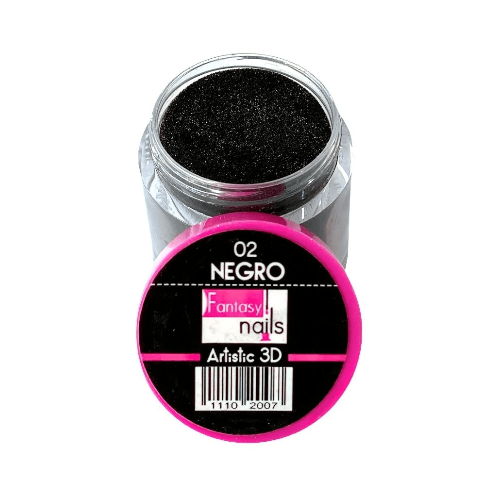 Acrílico Acricolor Negro #2 Fantasy Nails