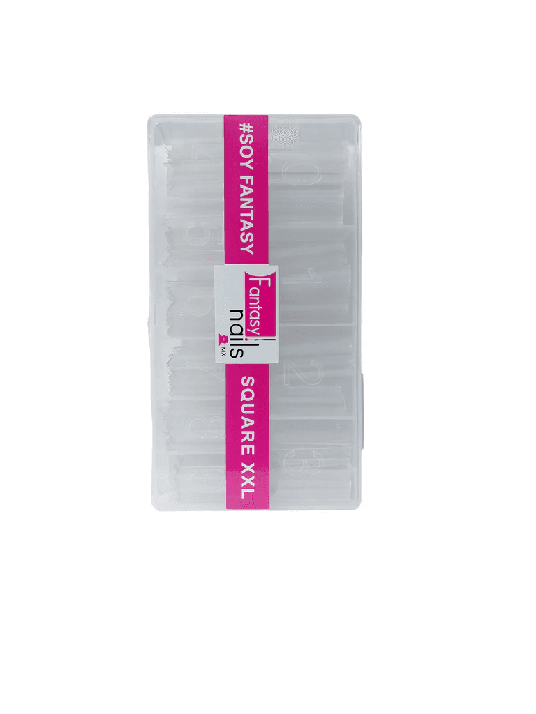Tip Cuadrado XL Crystal 500 pzas Fantasy Nails