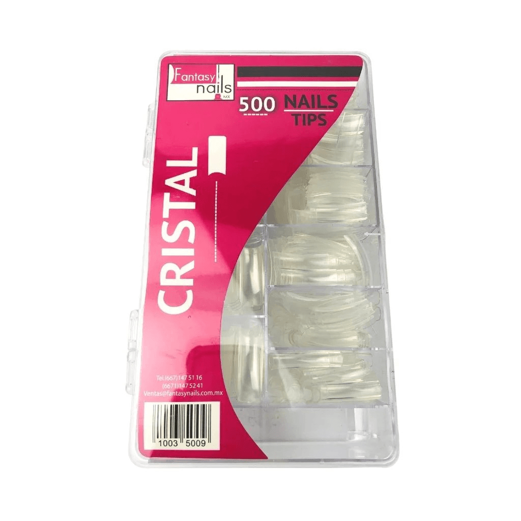 Tip Cuadrado Crystal 500 pzas Fantasy Nails