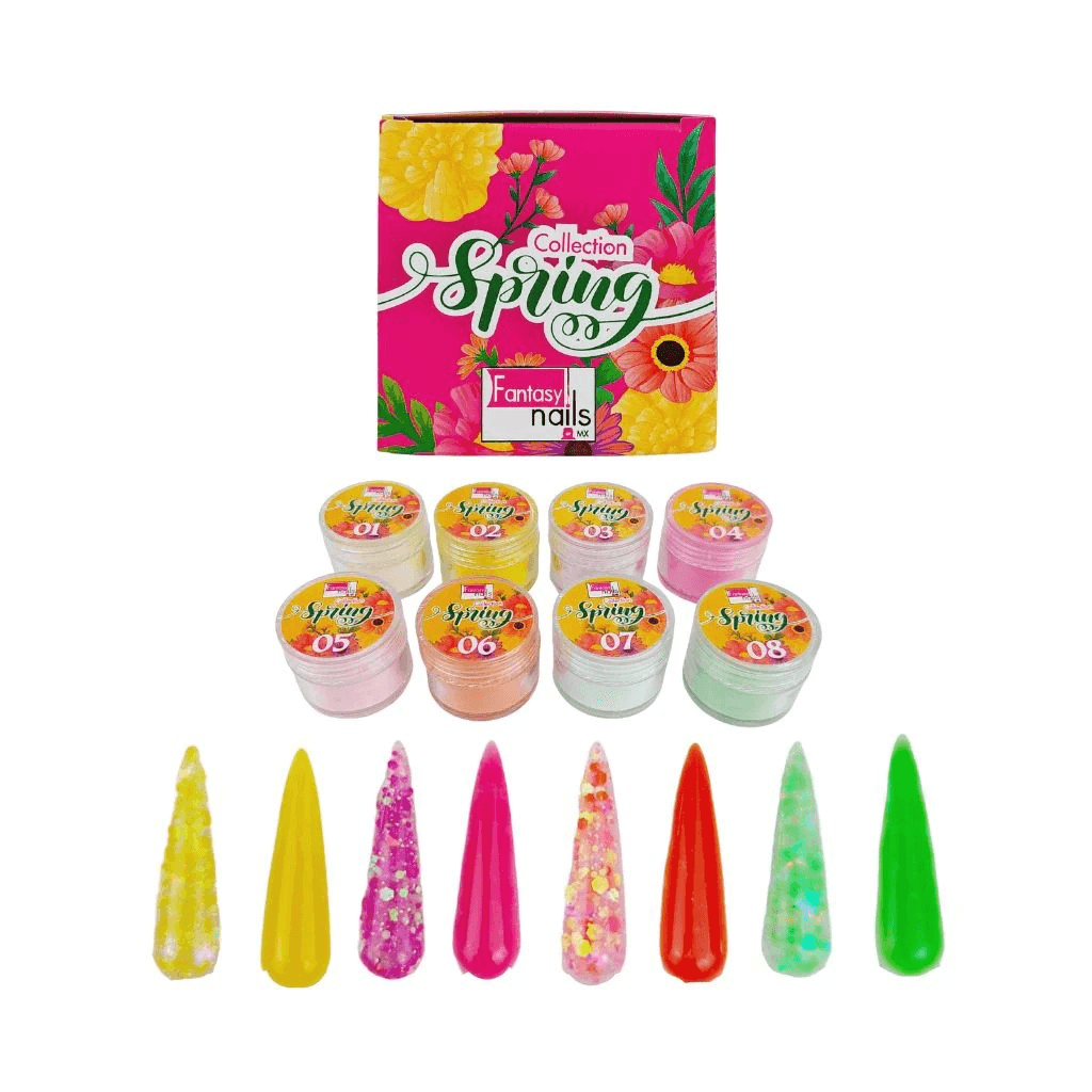 Acrilico Coleccion Spring 8 pzas FANTASY NAILS