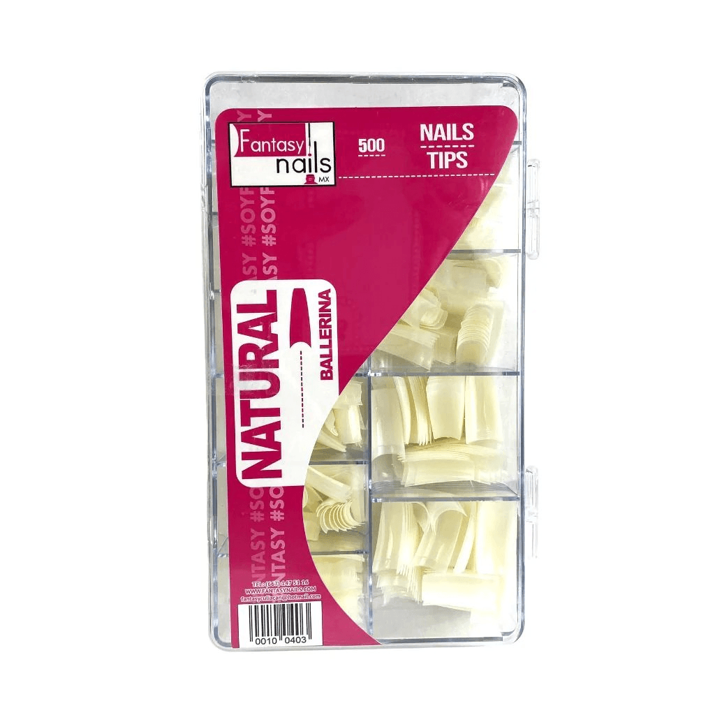 Tip Ballerina Natural 500 pzas Fantasy Nails