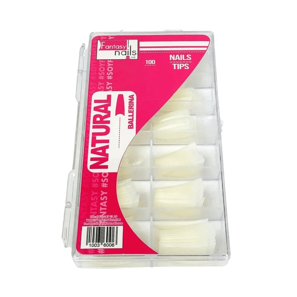 Tip Ballerina Natural 100 pzas Fantasy Nails